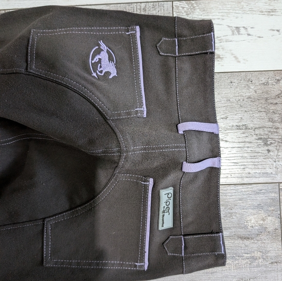 Piper Evolution Breeches by SmartPak - Knee Patch girls size 12 - Picture 7 of 8